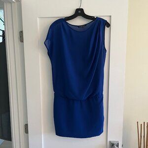 Black Halo Mini Dress in Royal Blue - Size 4